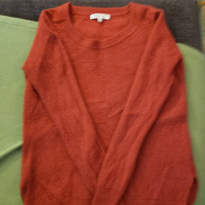 Madewell Rust Waffle Knit Merino Wool Blend